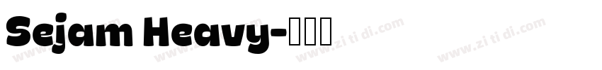 Sejam Heavy字体转换